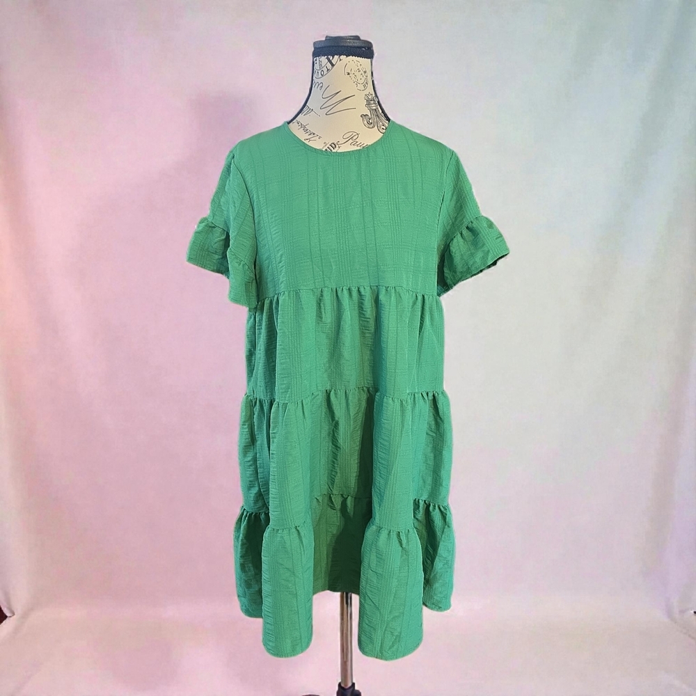SHEIN Vibrant‎ Green Fabric